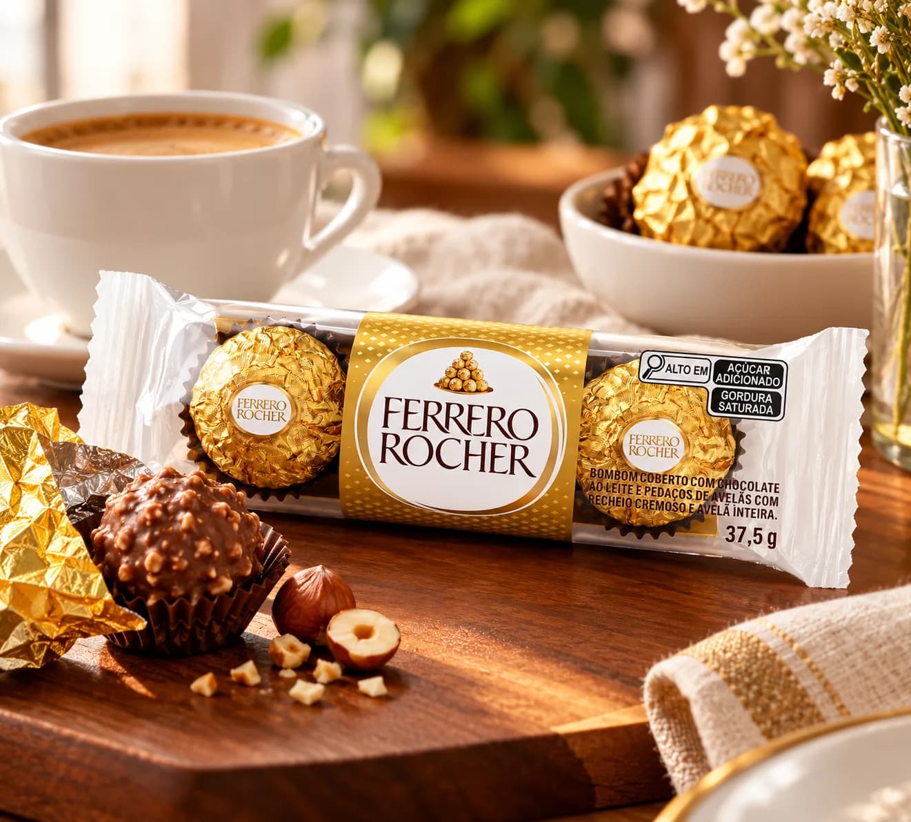 Adicional - 3 und de bombom Ferrero Rocher